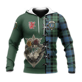 MacKay Ancient Tartan Hoodie - Lion Rampant And Celtic Thistle Style
